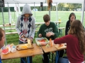 Vorbereitungen das für das Picknick