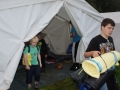 Die Zelte werden ausgeräumt